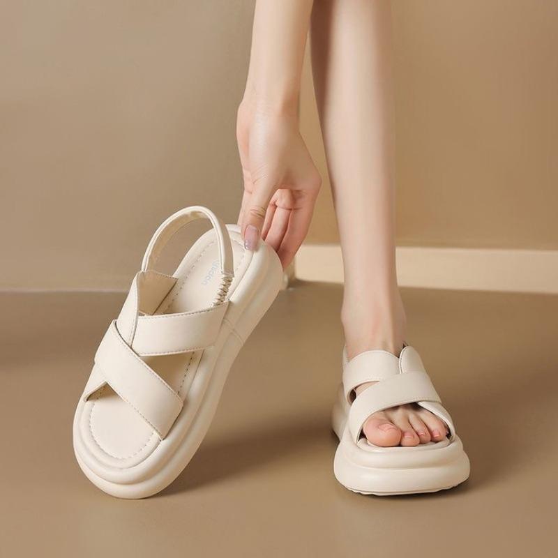 Найпопулярніше Взуття Сандалі на Еластичній Стрічці для Жінок Нові Спортивні та Повсякденні Пляжні Шльопанці