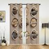 Coffee Coffee Cup Art Window Curtain Bedroom Living Room Window Drapes Kitchen Decoration Blinds Curtain