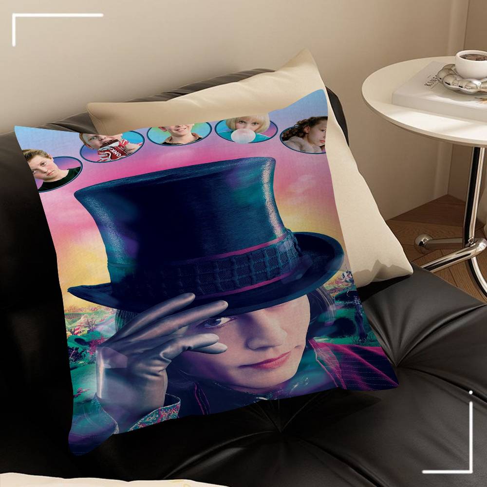 WWonkas New Moive Pillow Cushion Cover Pillowcase Living Room Sofa Home Decor Customized