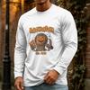 Men's Halloween Long Sleeve Neck Casual Pullover T-Shirt for Party and Holiday
