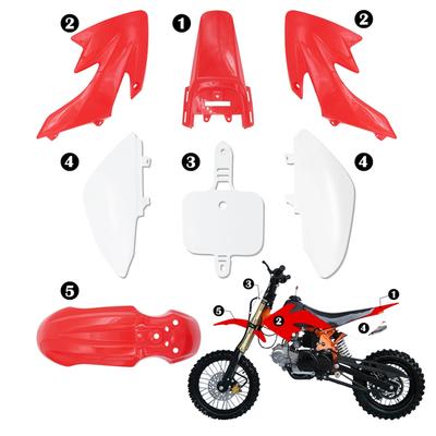 A51K-CRF50 Kunststoffteile Pit Bike Teile Verkleidungen Kotflügel Für CRF 50 XR 50 SSR 110 107 125 MX650 MX500 Piranha Baja