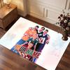 Backstreet Boys Personalized Crystal Velvet Carpet, Customized Name Text Soft Anti‑Slip Rug for Living Room Bedroom