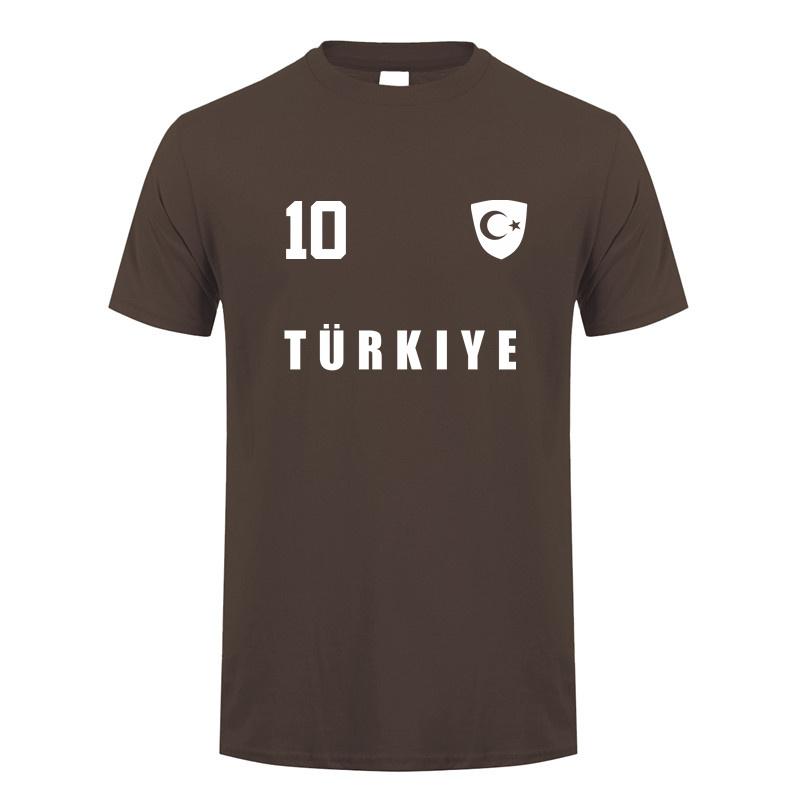 Turkey Footballer T Shirt Summer Cool Unisex Cotton Short Sleeve Turkey Tshirts Gift Unisex Tee Tops OT018