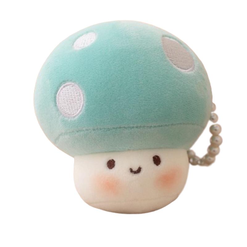 Shiitake Mushroom Plush Toys Cute Simulation Food Stuffed Dolls Keychain Pendant