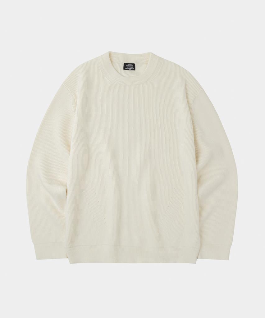 LETTERCOMO Essential Hazzi Round Knit Cream