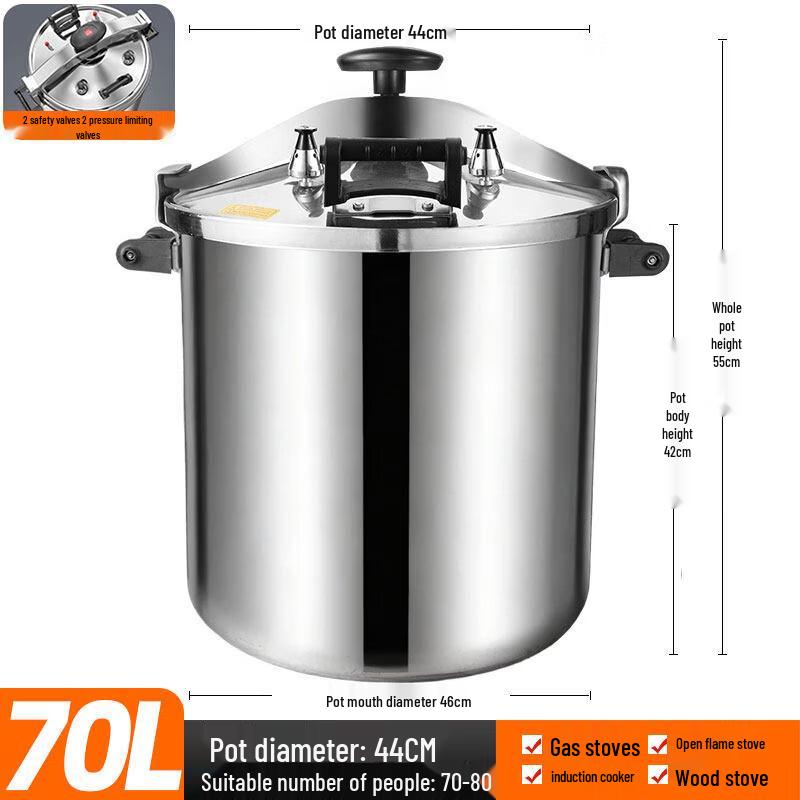 DM Commercial 304 Stainless Steel Induction Pressure Cooker