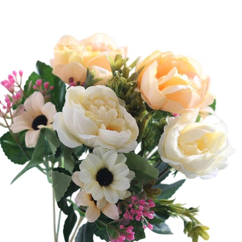 

Elegant Flower Birthday Wedding Decoration Reusable Safe Silk Fabrics Flowers For Festival Event шампанського