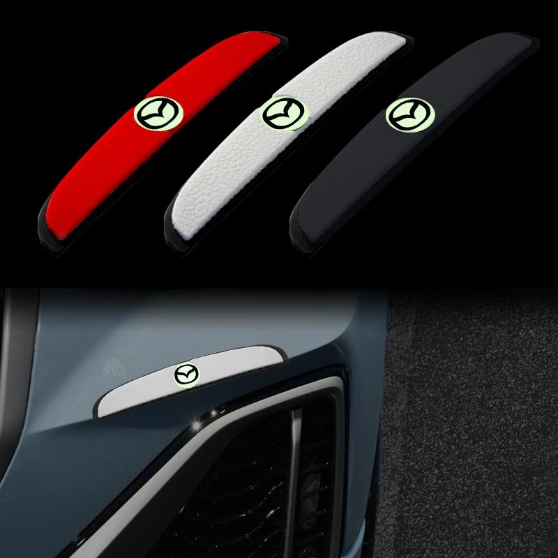 4PCS Car Luminous Door Stickers Bumper Strip Anti-collision For Mazda 3 Bk 6 G Gh Cx3 6 Gj 626 Demio 323 Cx-5 Cx-7 Cx9 Cx8 Mx-5 FF27