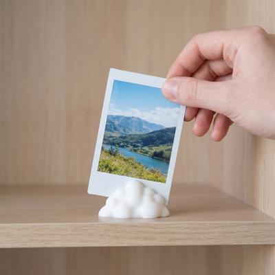 1/2 Stuks 3D Geprinte Wolken Fotohouder Staande Kaart Bericht Memo Notitie Foto Display Stand Huis Kantoor Bureau Decoratie