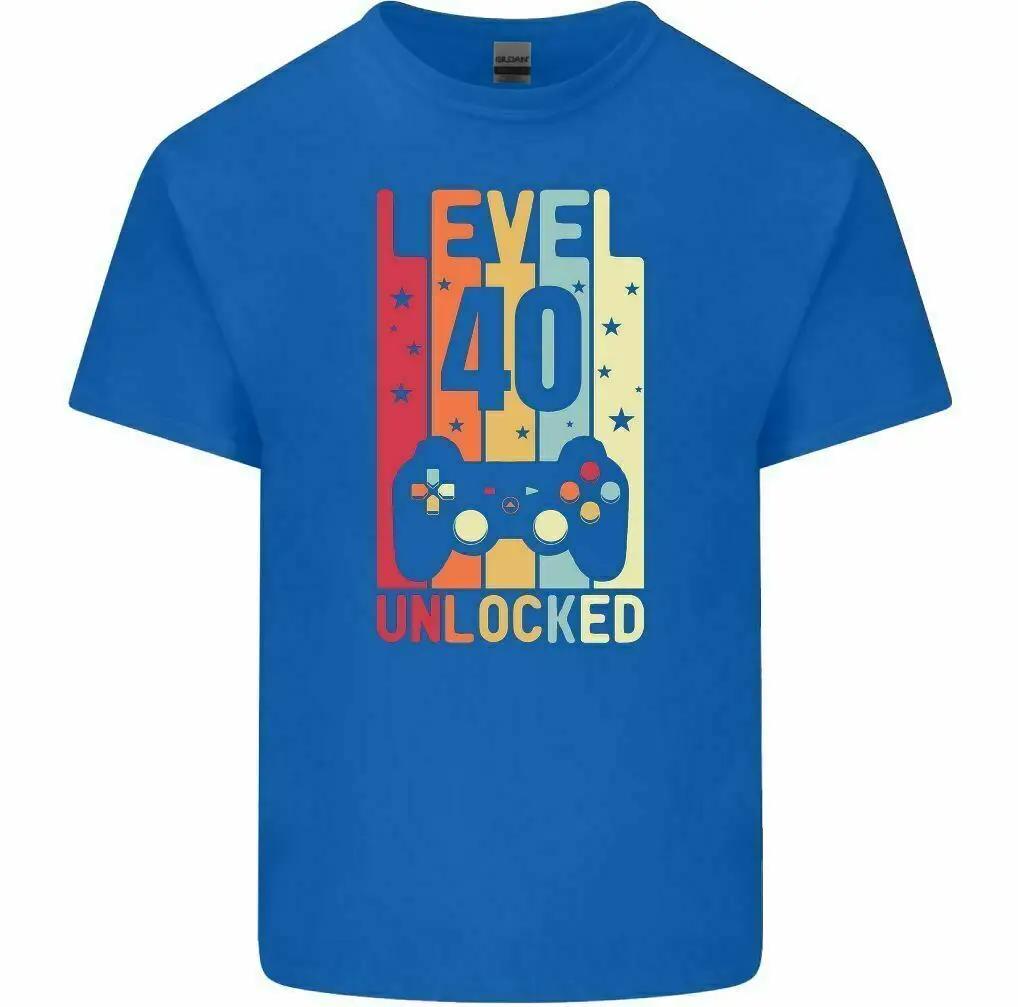 40th Birthday T-Shirt 1982 Mens Funny LEVEL UNLOCKED 40 Year Old Gaming Tee Top