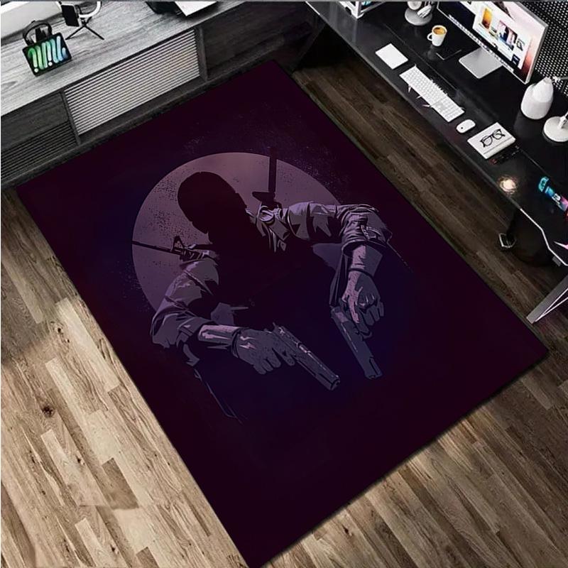 Silent Night Deadly Night Home carpet Office Decorative Carpet For Living Room Bedroom Door Mat Floor Rug Computer Chair Area Rug