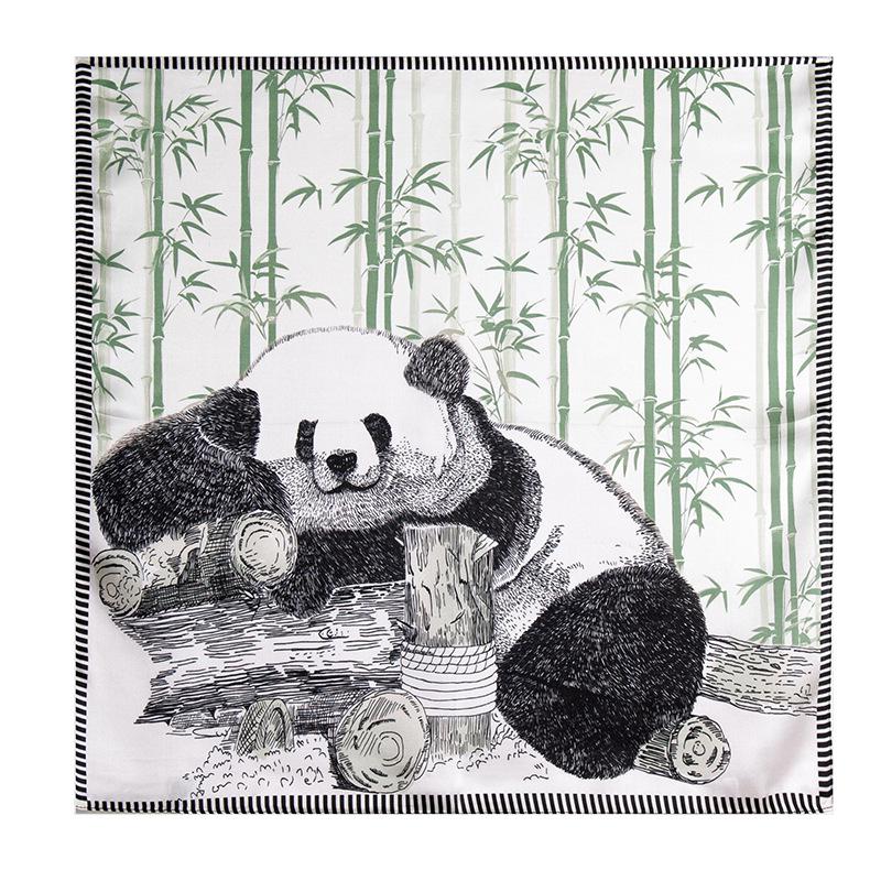 Autumn Red Panda Print Scarf: Cute Decorative Neck Warmer & Sunshade