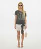 SCULPTOR Chateau Shithole Tie Tee Charcoal