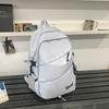 Schoolbag backpack Korean version solid color couple size travel backpack student large capacity anti-splashing light backpack wholesale