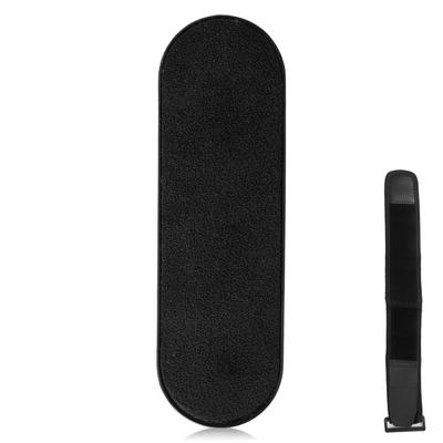 MOMOSTICK Handy-Klebepad Fingerschlaufe Halter Griff Ständer mit Handy-Armband Schwarz