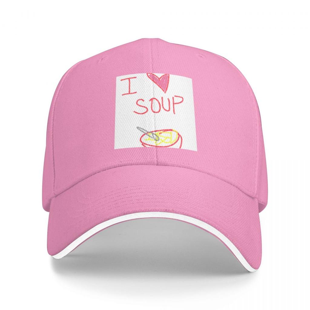 I love soup Baseball Cap Hat Beach Wild Ball Golf Wear Luxury man cap Men Womens