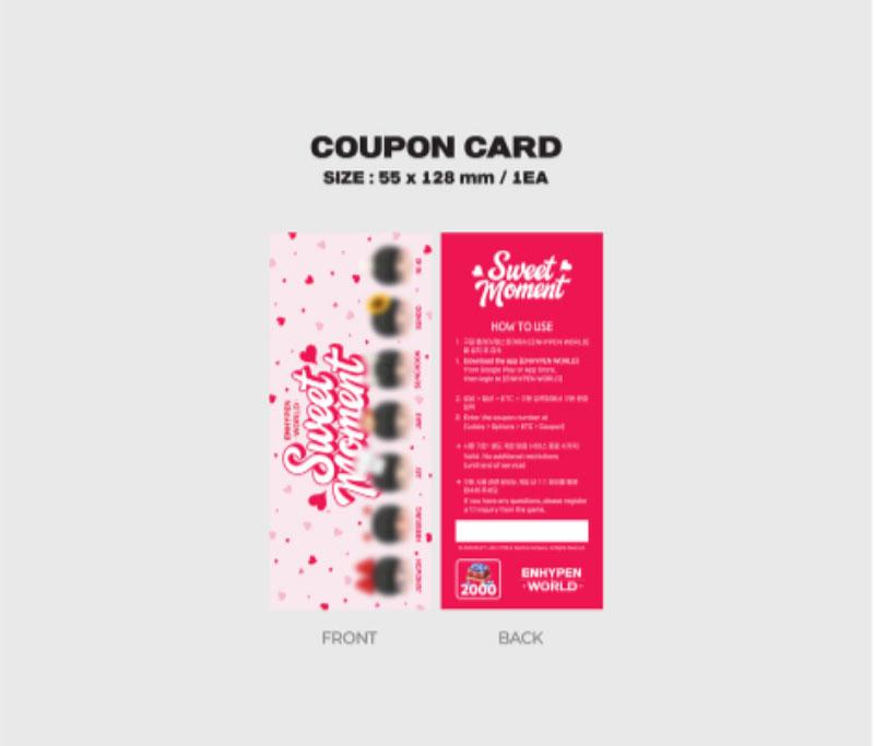 [Artículo en Pre-Pedido] ENHYPEN – COLECCIÓN DE TARJETAS WORLD COUPON (Ver. de Regalo / Ver. Básica)