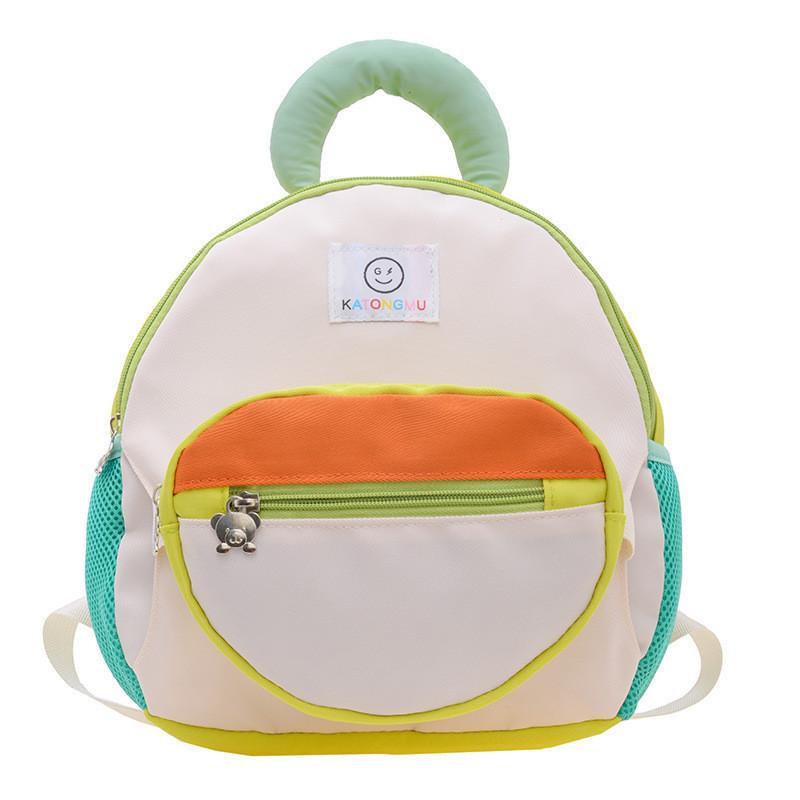 Trendy Korean Style Kids Backpack With Removable Sling Bag For Boys And Girls In Blue Pink Orange And White