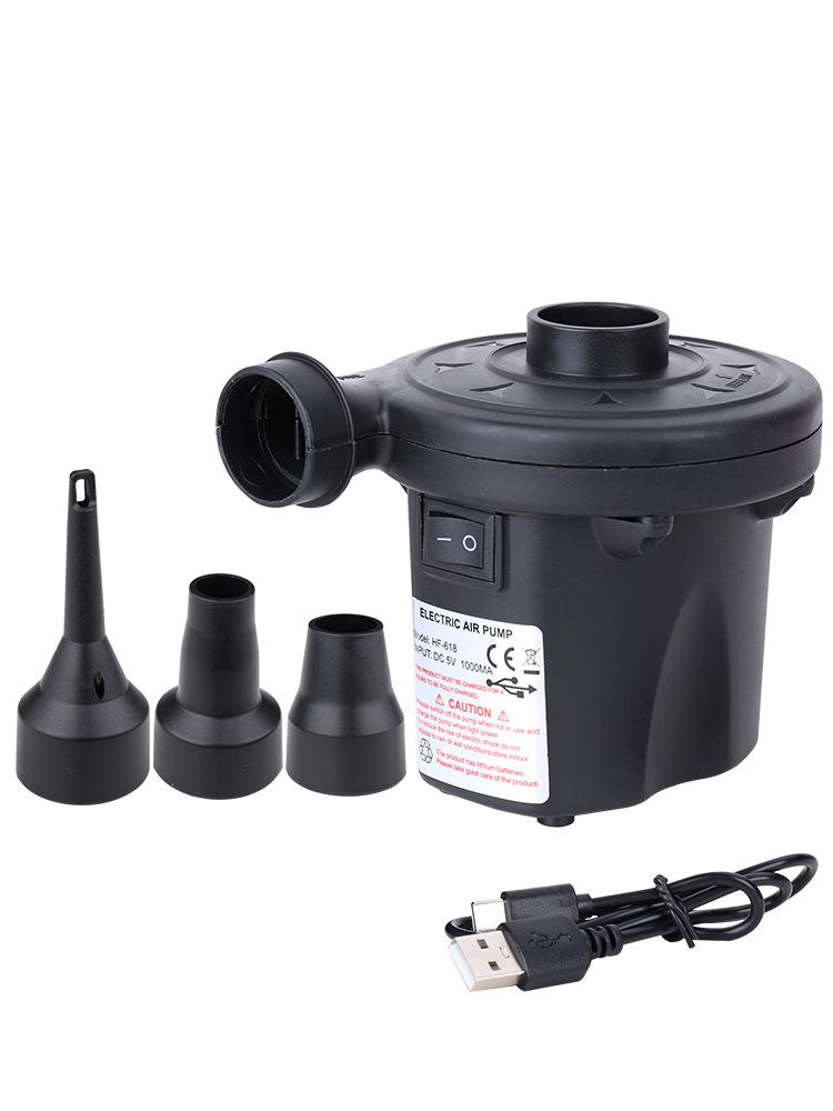Portable Electric Pump for Inflating/Deflating Air Mattresses, Swimming Rings, and Outdoor Gear