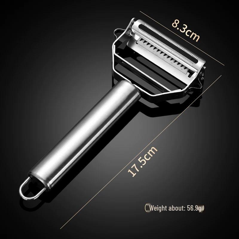 

Премиальная многофункциональная овощечистка из нержавеющей стали 304 с двухсторонним дизайном для фруктов и овощей