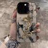 Ink Golden Snake Apple 15Promax Mobile Phone Case iPhone16Pro Premium 14Pro New 17 Personalized Case