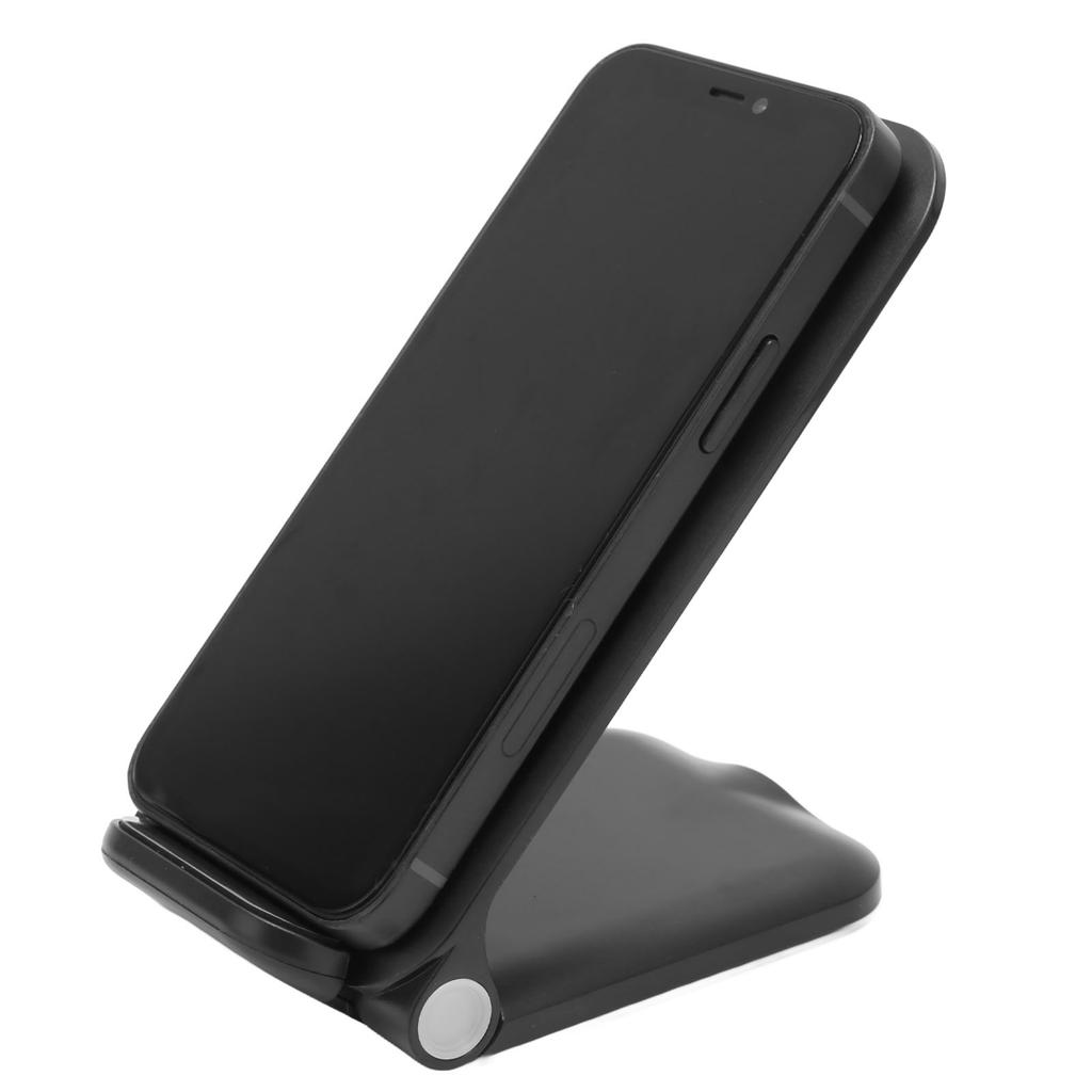 Upgraded Fast Wireless Charger Foldable Wireless Charging Stand QI Certified Wireless Charger Black