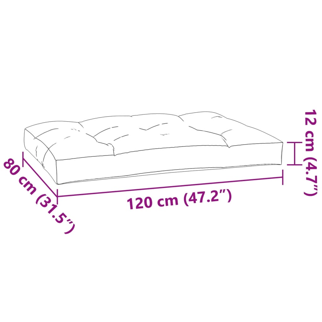 5 Piece Pallet Cushions Charcoal Grey Fabric