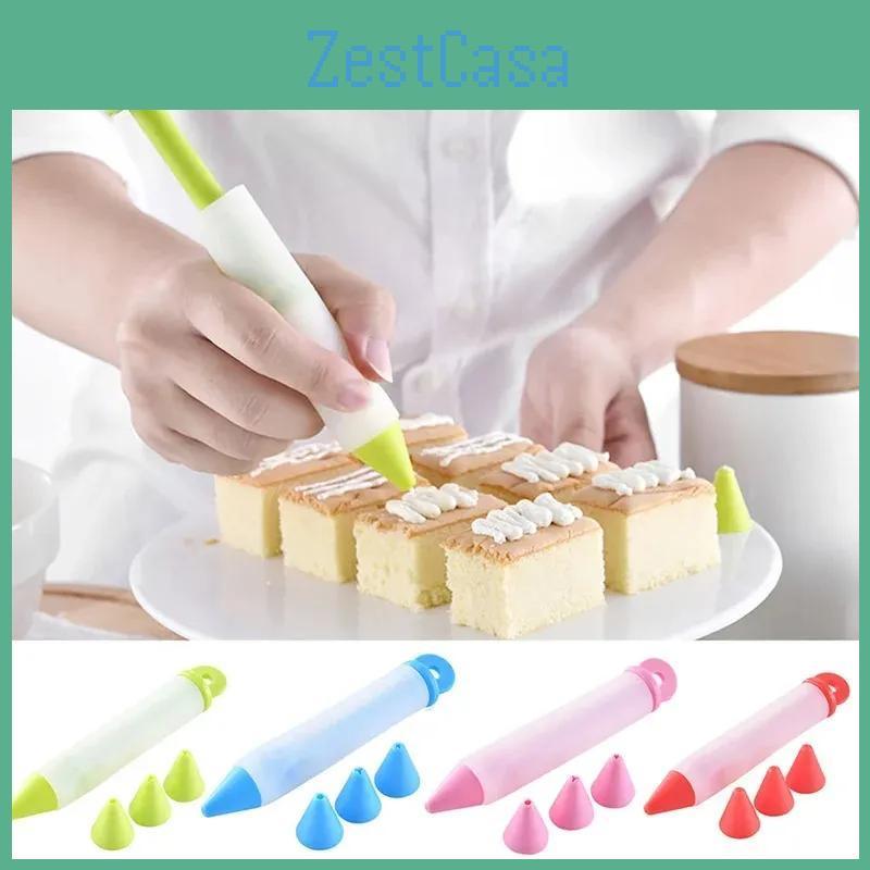 Tools Silicone Decoration Cake Baking Cake Writing Pen Piping Pastry Nozzles Chocolate Cream Squeezed Gun Dessert Piping Nozzle