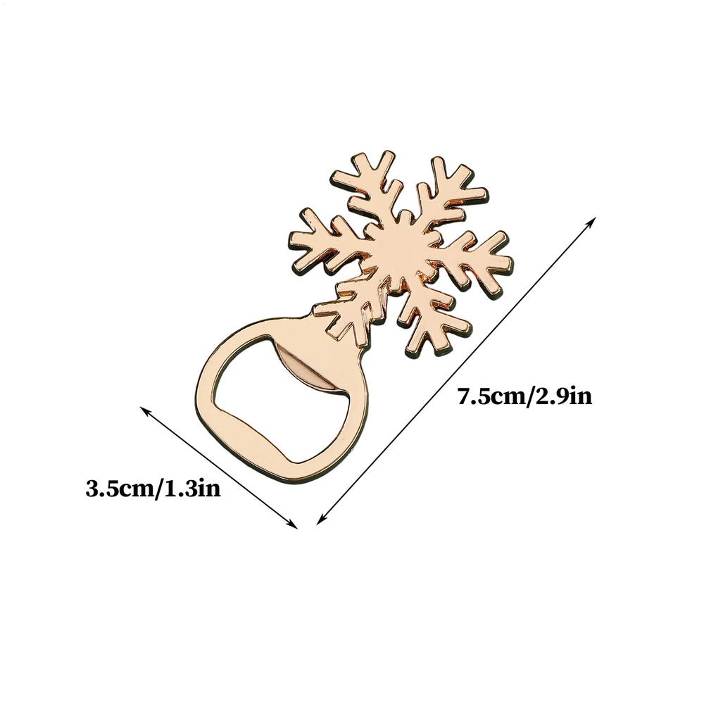 Bottle Opener Christmas Tree Opener Santa Snowman Zinc Alloy Bottle Openers Waiter Bar Kitchen Tool  Navidad Party Decor