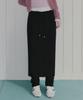 Teuwi Tall Knit Elastic Waist Long Skirt