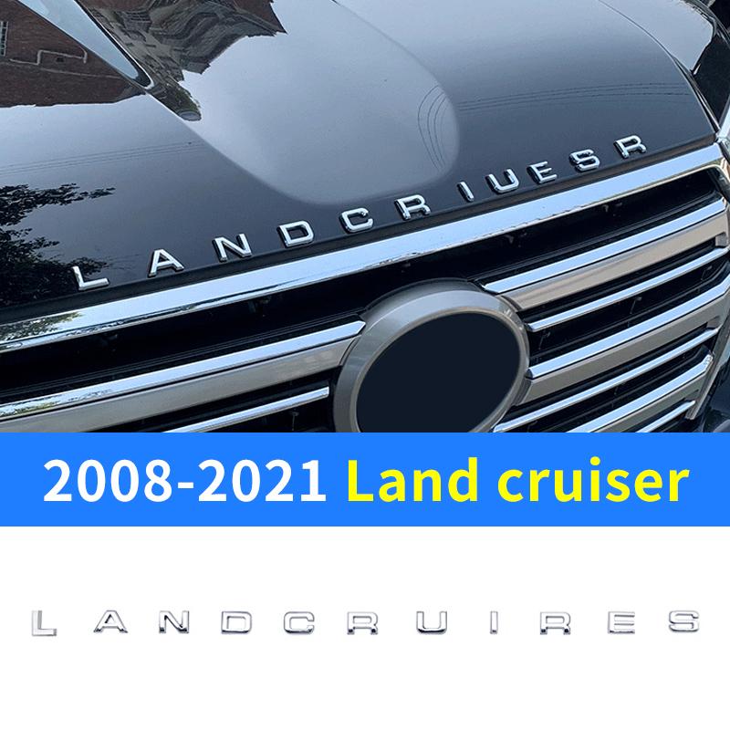 

For Toyota Land Cruiser 200 Cover Letter Sticker LC200 2021 Engine Cover Decoration Land Cruiser Logo Modification Accessories