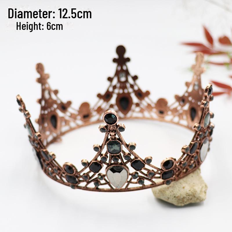 Queen Crown Cake Decoration with Lace, Pearls, and Baby's Breath for Birthdays