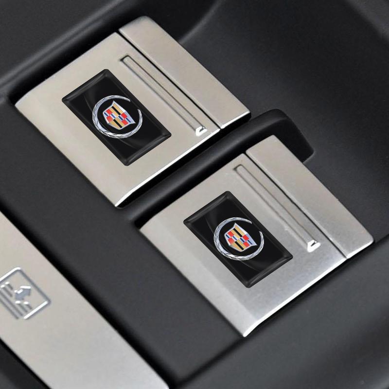 Metal Car Badge Steering Wheel Dashboard Decor Hub Caps Center Sticker For Cadillac XT5 XTS CTS BLS SLS DTS SRX Escalade Tiburon Deville