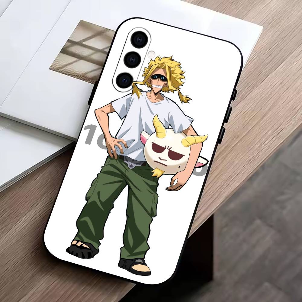 Toshinori Yagi All Might MHA Phone Case For Samsung Galaxy A73,A72,A71,A70,A53,A52,A51,Others Soft Black Cover