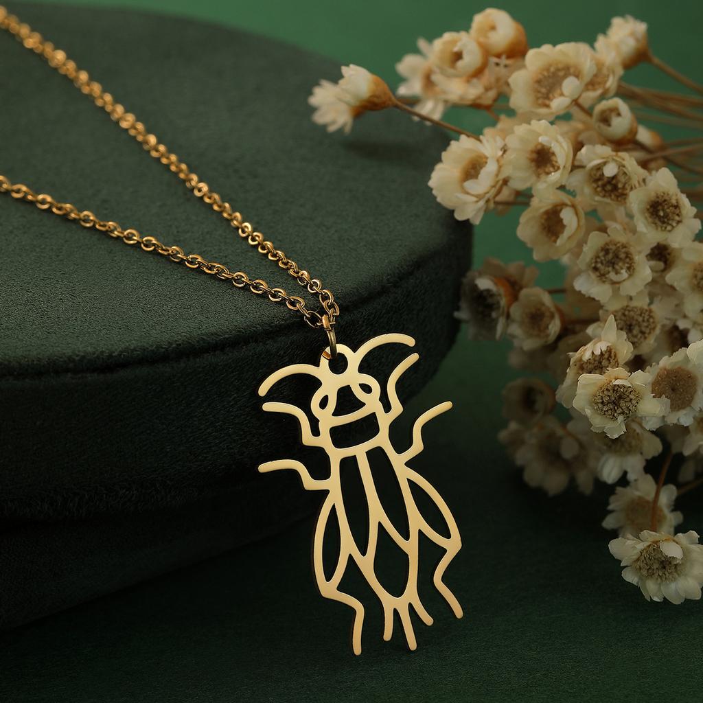 Kinitial Dainty Lotus Flower Books Necklace Women Stainless Steel Phoenix Comedy and Tragedy Mask Choker Necklace Gifts Jewelry