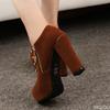 Autumn/Winter Fashion New Style Coarse Heel Bottom Tube Thick Bottom Boots Side Zipper Women's Fashion Short Boots