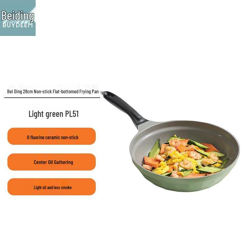 Buydeem Pleated Moon Porcelain Non-stick Frying Pan