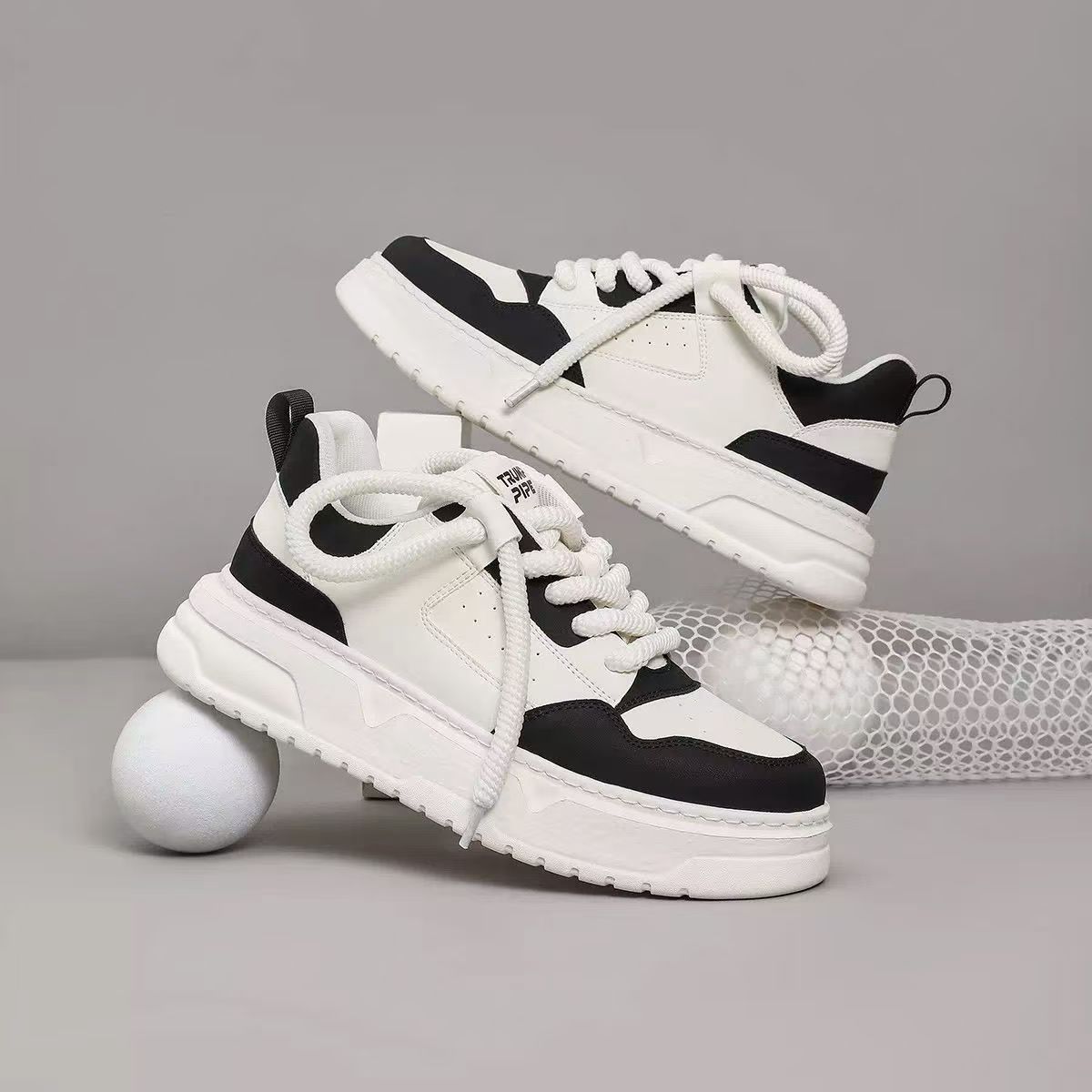 

Весна Новые Дышащие Повседневные Мужские Туфли Толстая Подошва Увеличивающие Рост Модные и Универсальные Спортивные Белые Туфли Белые Туфли Мужские 44