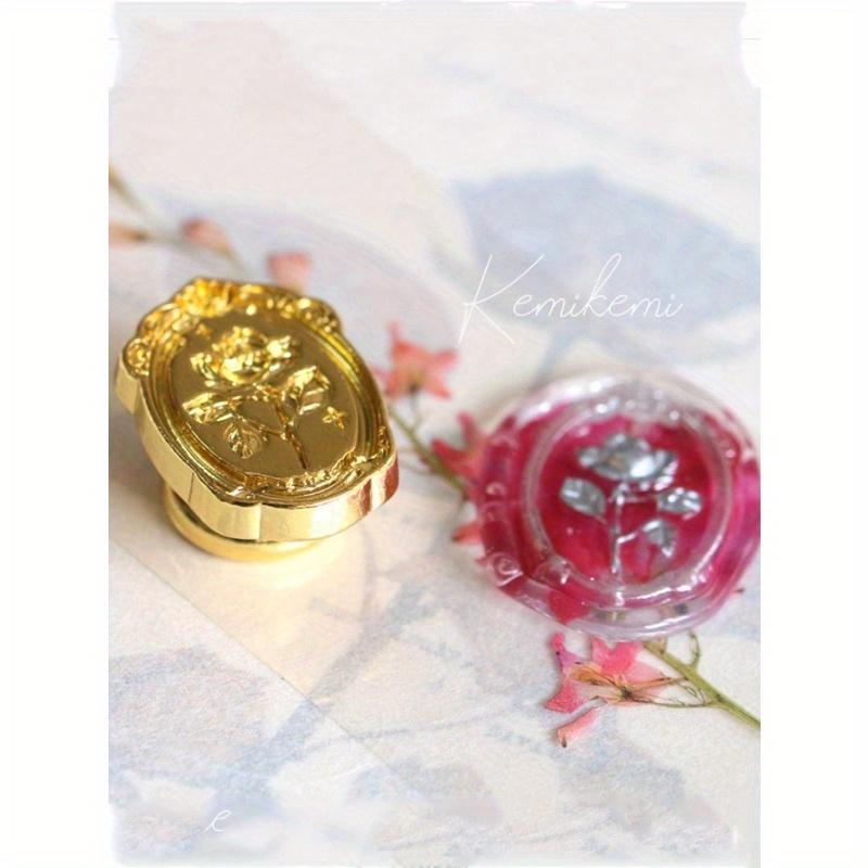 1pc Flower Design Wax Seal Stamp Head Back To School, Back To School, School Supplies