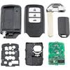 [Autoteile] Intelligenter Autoschlüssel mit Fernbedienung 3 Tasten 43Hz ID47 Chip für Honda City/Jazz/Civic/Grace 2015 KR5V2X [Einfach zu ersetzen]