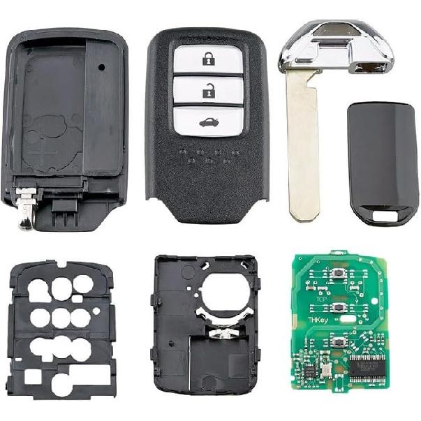 [Autoteile] Intelligenter Autoschlüssel mit Fernbedienung 3 Tasten 43Hz ID47 Chip für Honda City/Jazz/Civic/Grace 2015 KR5V2X [Einfach zu ersetzen]