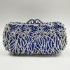 Women Rhinestone Evening Bag Green/Blue/Pink/Red Crystal Wedding Purses Bridal Prom Clutches Diamond Party Formal Handbags