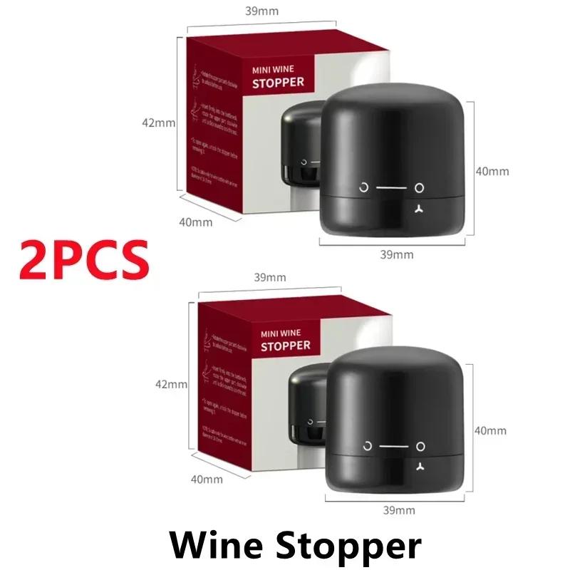 1/2Pcs Home Vacuum Wine Bottle Stopper Drinkware Bar Accessories Straw Silicone Seal Cocktail Tools Cap Glass Straws Champagne