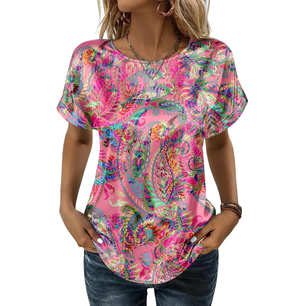 Women's Fashionable Casual Vintage Printed Top