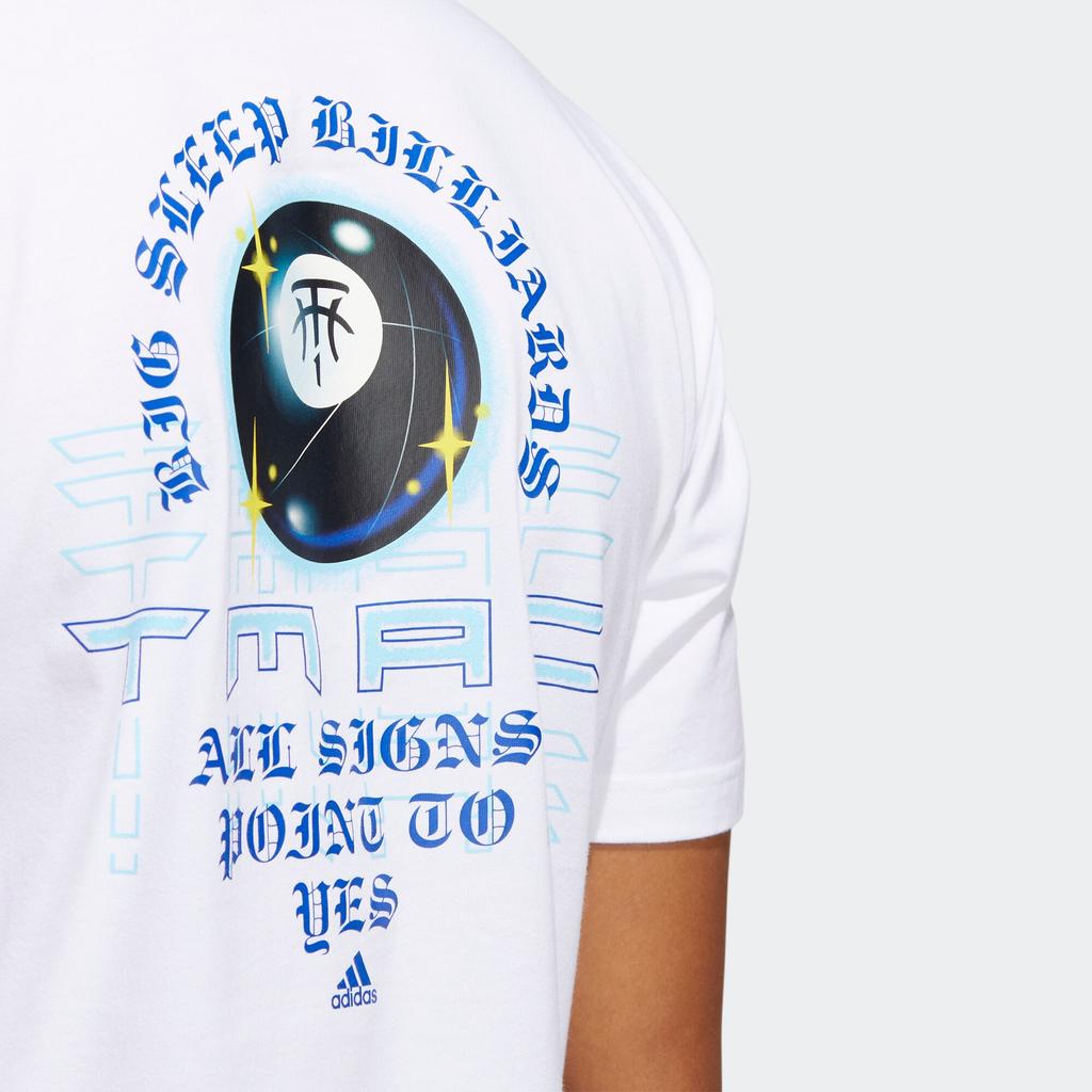 adidas T-shirt Tmac 8 Stampa Grafica Girocollo Manica Corta Uomo Top Bianco HS8522