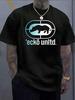 Men'S & Women'S Oversized T-Shirt With Ecko Logo & Ecko Unltd. Graphic Print - Casual Round Neck Short Sleeve Summer Tee Fo