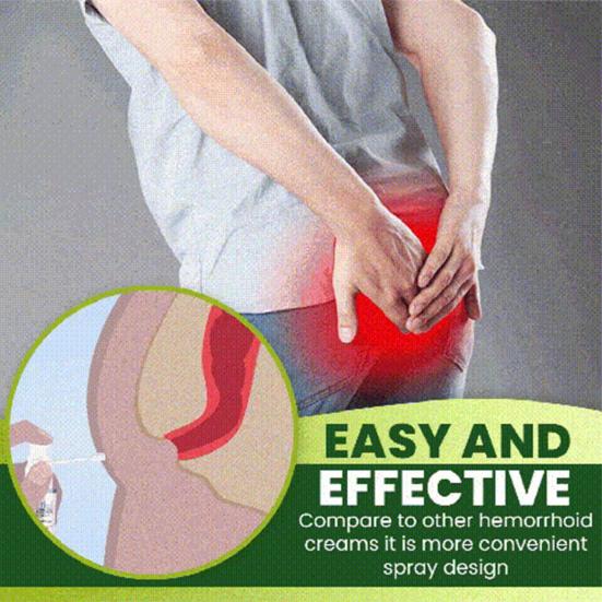 Yousheng 30ml Hemorrhoids Spray Effective Anti-Itch Herb Ingredient Agent Relieve Anal Pain Hemorrhoids Spray for Adult
