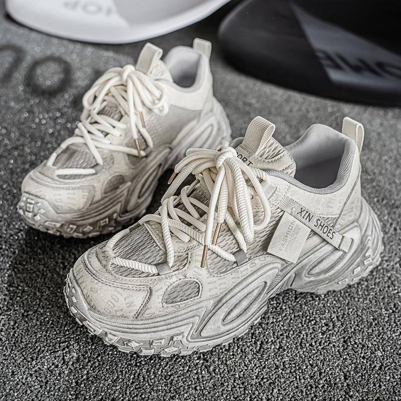 Men's Breathable Dad Shoes Platform Casual Sneakers Breathable Summer Walk Increase for Students Casual Comfortable Cosy Simple