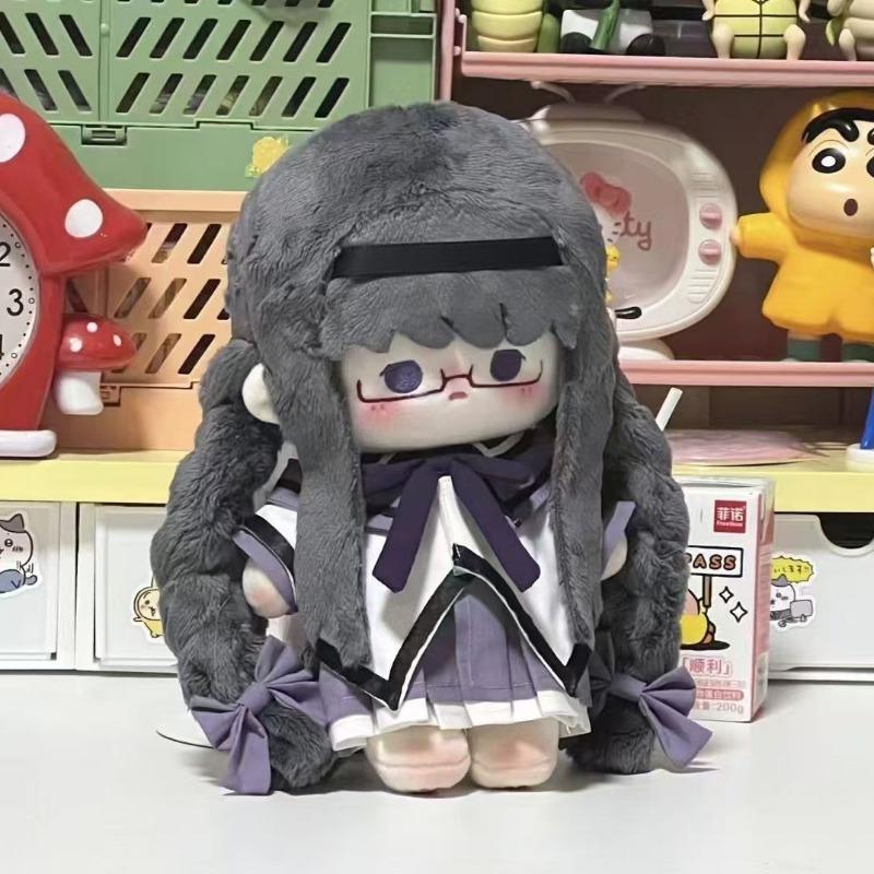 Stuffed 20cm Anime Puella Magi Madoka Magica Akemi Homura Plush Dress Up Cotton Doll Children Adults Cute Toy Fans Collectibles