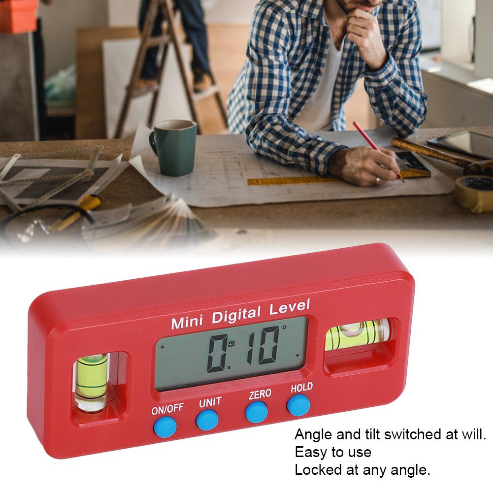 Electronic Level Measurement Tool Flexible Portable Magnetic Bottom 100mm for Data Save0100mm